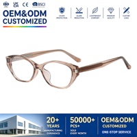 Monture de lunettes œil-de-chat chic en gros, en TR90 avec noyau métallique, anti-lumière bleue, pour verres de prescription