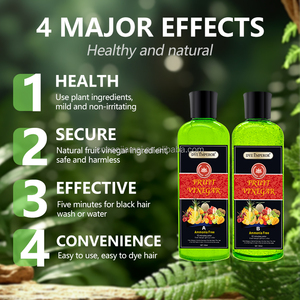 Crème colorante capillaire naturelle à base <span class=keywords><strong>de</strong></span> plantes avec extrait <span class=keywords><strong>de</strong></span> fruits et <span class=keywords><strong>vinaigre</strong></span> 100ml x 2 boîtes, couverture longue durée des cheveux gris, <span class=keywords><strong>gel</strong></span> colorant capillaire rapide - Product Image 2