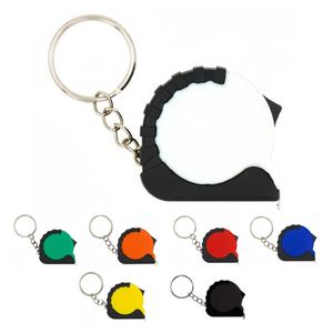 Promotional Gifts Mini 1M/3FT Steel Tape Measure <b>Keychain</b> with <b>Custom</b> Logo ABS Material Durable & Lightweight Sports Style - Product Image 3
