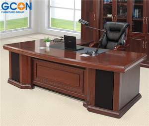 Moderne Luxus Holz L Geformt Ceo Chef Maneger Executive Büro Schreibtisch Mit Seite Tisch - Product Image 2