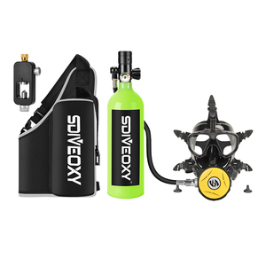 1L Aluminium Mini Scuba <strong>Diving</strong> Tank Lasting 15-20 Mins High Pressure Oxygen Air Cylinder for Underwater Sports Equipment - Product Image 1