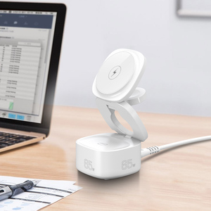 Chargeur sans fil magnétique pliable avec station <span class=keywords><strong>de</strong></span> charge Power Bank ABS+PC multifonction en <span class=keywords><strong>nitrure</strong></span> <span class=keywords><strong>de</strong></span> <span class=keywords><strong>gallium</strong></span> - Product Image 6