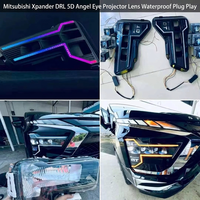 Nouveau design 2026 Mitsubishi Xpander Feux de jour DRL WRGB avec lentille de projecteur LED Kit de rétrofit pour phares