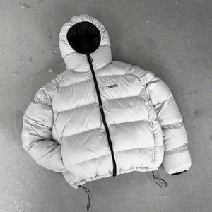 Custom Manufacturers Streetwear Hooded Bubble Puffy Nylon <b>Jackets</b> Winter Outdoor Wear Reversible Waterproof Puffer Down <b>Jackets</b> - Product Image 3
