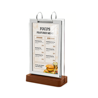 Support de calendrier en acrylique sur base en bois, moderne, durable et portable, idéal pour les fournitures de bureau et les cadeaux du Nouvel An – Vente en gros usine, personnalisable
