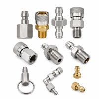 Adaptateur de déconnexion rapide Zimakyfa QC02 en acier inoxydable pour gaz, coupleur 8 mm NPT/BSP/G1/8'' avec bouchon aveugle mâle/femelle