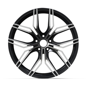 Rines Modificados de Alta Calidad, Personalizados, de 15 16 17 18 19 20 21 22 23 24 26 Pulgadas, Negros, con Cara Mecanizada, de Aleación Forjada, para <span class=keywords><strong>Audi</strong></span> A8 <span class=keywords><strong>Q4</strong></span> R8 - Product Image 4