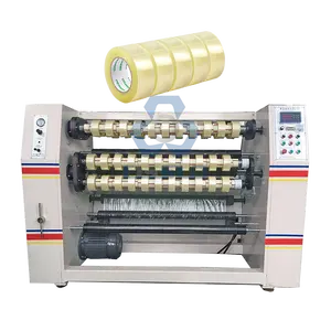 CS210 Semi automatic BOPP tape jumbo roll Slitting Rewinding Machine