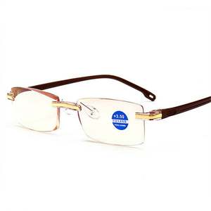 Vente en gros de lunettes anti-lumière bleue pour ordinateur, hypermétropie, ultra-légères, sans monture, bloquant la lumière bleue, lunettes de lecture - Product Image 2