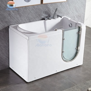 อ่างอาบน้ำนวดตัวแบบมีฟองอากาศและระบบน้ำวน พร้อมที่นั่ง อ่างน้ำร้อนแบบวอล์กอิน - Product Image 2