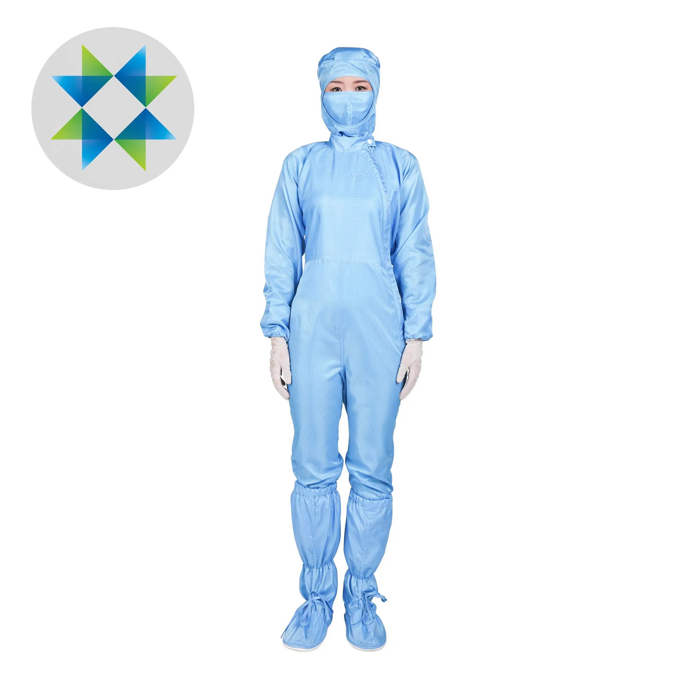SKPURE factory price polyester lint free anti static overall ESD coverall for Cleanroom