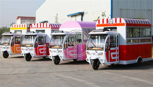 Chariot de vente ambulante de crème glacée électrique à 3 roues 2025, chariot de vente de nourriture de rue, camion de vente de nourriture rapide, tricycle à hot-dogs - Product Image 5