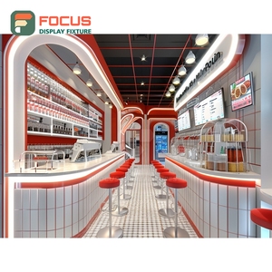 Vitrina Profesional para Cafetería con Acabado en Nogal, Mueble para Tienda Minorista, Vitrina Comercial para Cafetería - Product Image 5