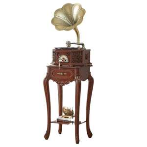 Tocadiscos vintage de pie, directo de fábrica, todo en uno, 3 velocidades, con Bluetooth, USB, FM, gramófono, decoración para el hogar, de madera. - Product Image 1