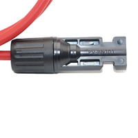 Maßgefertigtes Solarpanel-Verlängerungskabel Kupferdraht Schwarz und Rot mit Stecker-Buchse-Anschluss 1,5mm2 2,5mm2 4mm2 6mm2 DC-Kabel