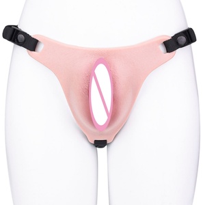 <b>Liquid</b> <b>Silicone</b> Wearing Sissy Chastity Leather Pants Adult Sex Toys - Product Image 1