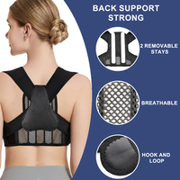 Nouvelle conception de correcteur de posture réglable pour les épaules, soutien dorsal sain pour hommes et femmes avec coussinet en silicone