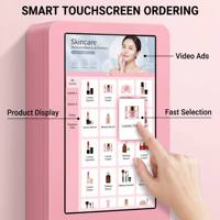 Nouvelle machine distributrice murale intelligente et moderne 2025 avec écran tactile 32 pouces, paiement par code QR, SDK, paiement par jeton et surveillance à distance