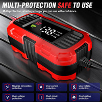 Chargeur de batterie de voiture intelligent FOXSUR FBC1202E 12V/2A, prend en charge le chargeur de batterie au plomb-acide entièrement automatique à charge lente