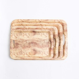 Madera de servir de plástico bandeja de comida - Product Image 4