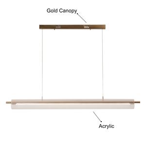 Post estilo moderno tira larga Oficina colgante luz Led Hogar Casa comedor restaurante lineal Led lámparas colgantes - Product Image 4