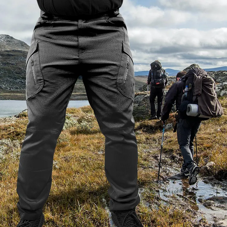 Pantalones tácticos para deportes al aire libre para hombre, ropa informal ligera con múltiples bolsillos, para trabajo, senderismo, deportes de carga