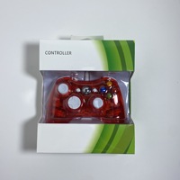 Controles de Juego con Cable Transparentes al por Mayor con Vibración, Plug and Play para Xbox 360 y PC
