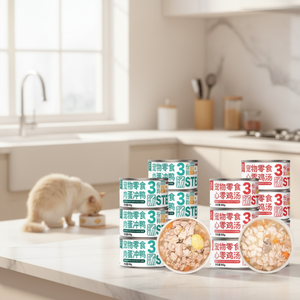 Ligne de production de <span class=keywords><strong>nourriture</strong></span> <span class=keywords><strong>humide</strong></span> <span class=keywords><strong>pour</strong></span> chats en conserve en gros, OEM, <span class=keywords><strong>nourriture</strong></span> <span class=keywords><strong>humide</strong></span> <span class=keywords><strong>pour</strong></span> chats haute densité 400g et alimentation <span class=keywords><strong>humide</strong></span> stérilisée <span class=keywords><strong>pour</strong></span> chats - Product Image 1