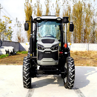Tracteur à roues Lugong LGF754, prix d'usine, économique, 75 CV, 4 roues motrices, moteur diesel, avec boîte de vitesses et pompe, modèle d'exportation