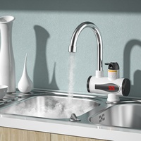 Robinet d'eau instantané électrique personnalisé ou standard Robinet d'automatisation électrique Chauffe-eau Évier de cuisine en plastique Robinet d'eau chaude