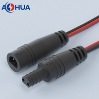 Mini 24AWG OD3mm 2-poliges Flachkabel Elektrische Verkabelung Stecker-Buchse Schnellverbindungs-Verlängerungskabel Stromanschluss DIY Mini-Verdrahtungsstecker