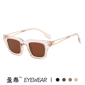 Eyewear <b>Square</b> <b>Sunglasses</b> UV400 Unisex Plastic And Metal Frame PC Lens - Product Image 4