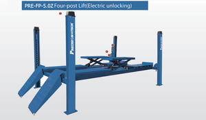 Sollevatore Idraulico a 4 Colonne per Veicoli, Sistema di Parcheggio Auto, Sollevatore Auto Omologato CE - Product Image 2