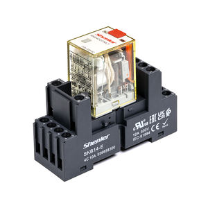 Relais électromagnétique miniature Shenler RKE4CO730LT+SKB14-E Plus prise 4 pôles 230VAC 5A Module Lora avec <span class=keywords><strong>base</strong></span> - Product Image 1