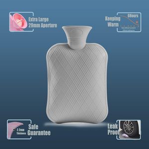 Bouteille d'eau chaude personnalisée en gros avec affichage de la température, sac en caoutchouc pour bouteille d'eau chaude avec housse pour l'hiver - Product Image 3