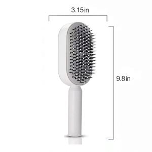 Cepillo para Cabello Rizado con Logotipo Personalizado, Extensible, con Ventilación para Masaje del Cuero Cabelludo, Desenredante, con Bolsa de Aire, Autolimpiante, para Mujeres - Product Image 2