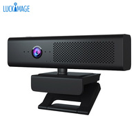 Cámara web USB 1080P con micrófono y altavoz integrados y cubierta de privacidad para trabajo remoto y clases en línea