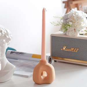 北欧北欧跨界陶瓷烛台用于芳香疗法家居装饰摆件B & B家具金属类型金属 - Product Image 1