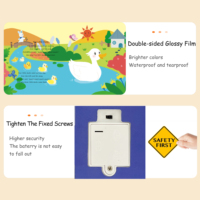 LELEYU-Libro de canciones para niños, libro de botón Pushi parlante, personalizado, programable, regalos de aprendizaje