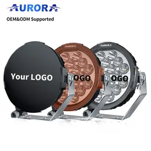 Aurora-Luz Led de trabajo superbrillante para coche, foco para camión, todoterreno, 4x4, 7 pulgadas, luz de conducción redonda