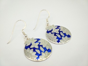 Pendientes Colgantes Hechos a Mano de Plata de Ley 925 de Alta Calidad, Joyería de Moda para Mujer, Estilo Bohemio Vintage, Proveedor Mayorista - Product Image 3