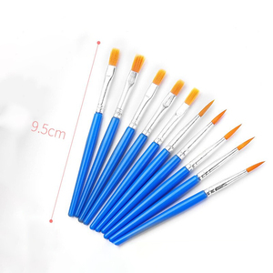 Pinceles de pintura de nailon de cabeza plana para niños, pinceles de acuarela acrílica, pinceles de línea, pinceles de microdetalles, juego de pinceles. - Product Image 4