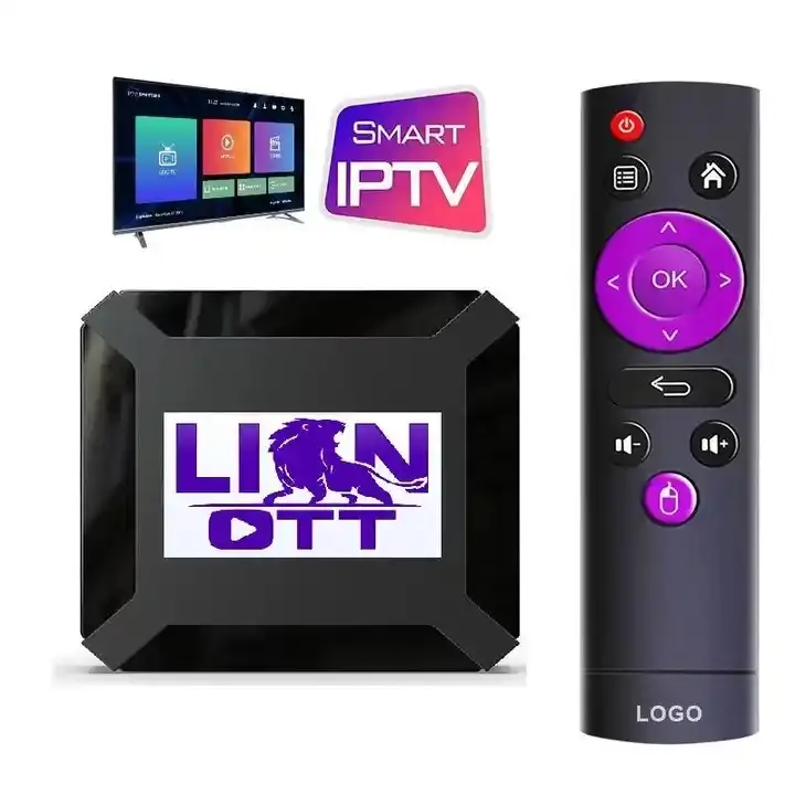Novo serviço Lion Ott promocional IP TV de teste gratuito lista M3-u Código 12 meses para Europa América África Código Latim Árabe Lista 4K