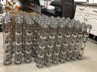 Towin Colonne de reflux en verre cristallin 2 pouces, légère, facile à assembler, avec plaque à bulles, accessoires pour équipement de distillation