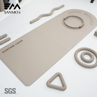 Matras Yoga Karet Alam Logo Kustom Ramah Lingkungan Anti Selip Matras Pilates Karet Murni untuk Senam Tari Olahraga di Rumah Grosir