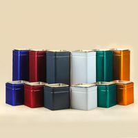 Boîte à thé en fer modèle FG-100 en stock, hermétique universelle pour thé noir Tieguanyin et thé vert ; Emballage en fer personnalisé