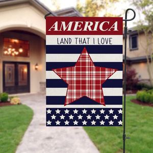 Polyester Independence Day Garden Flag Rectangle Shape HYQ039 Model-Outdoor Home Yard Decoration <b>Small</b> Flag - Product Image 4