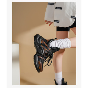 Zapatos gruesos de diseñador de lujo para mujer, suela gruesa de cuero genuino, Otoño, transpirable, de alta calidad, a juego - Product Image 5