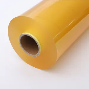 Película adhesiva de PVC de marca personalizada, película de rollo jumbo, película de envoltura de plástico