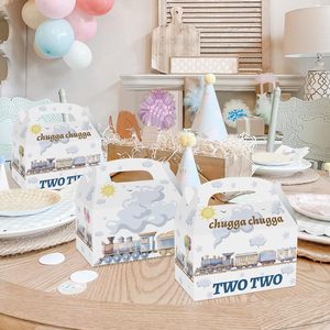 12 Boîtes Cadeaux Bonbons et Friandises Thème Train pour Fête Chugga Chugga Two Two, Décorations Anniversaire Choo Two - Product Image 5